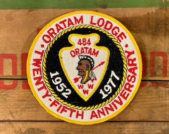 Vintage Oratam Lodge 484 Arrowhead Jacket Patch