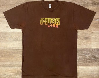 Vintage Medium Phish T-shirt from 2003 - Coffee Brown