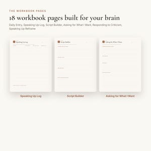 Assertiveness Workbook – Assertive Communication Skills, Speak Up Scripts & Confidence Worksheets (Printable PDF) 画像 6