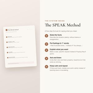 Assertiveness Workbook – Assertive Communication Skills, Speak Up Scripts & Confidence Worksheets (Printable PDF) 画像 3