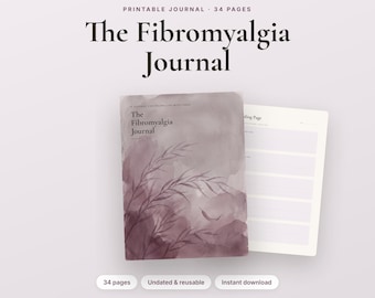 Fibromyalgia Journal – Symptom, Flare, and Pain Tracker (Printable Download)