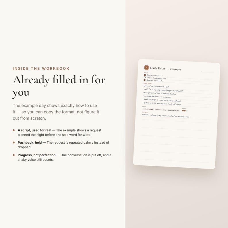 Assertiveness Workbook – Assertive Communication Skills, Speak Up Scripts & Confidence Worksheets (Printable PDF) 画像 4