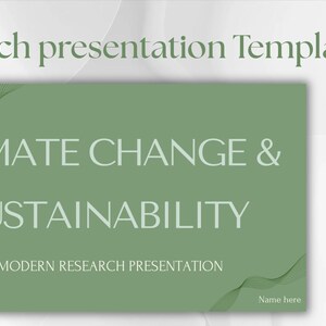 Science Presentation Template Canva | Student Presentation | Research Slides | University Project | 31 Editable Slides