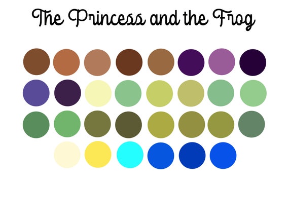 The Princess and the Frog Procreate Palette | Etsy