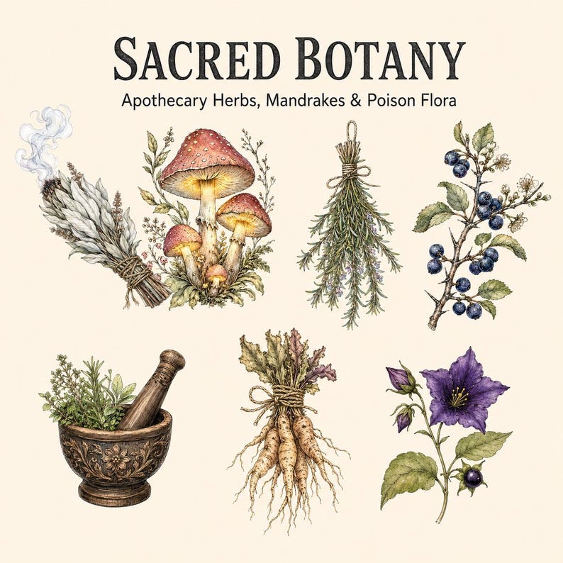Cottagecore Witch & Celestial Apothecary — listing image 3 of 10