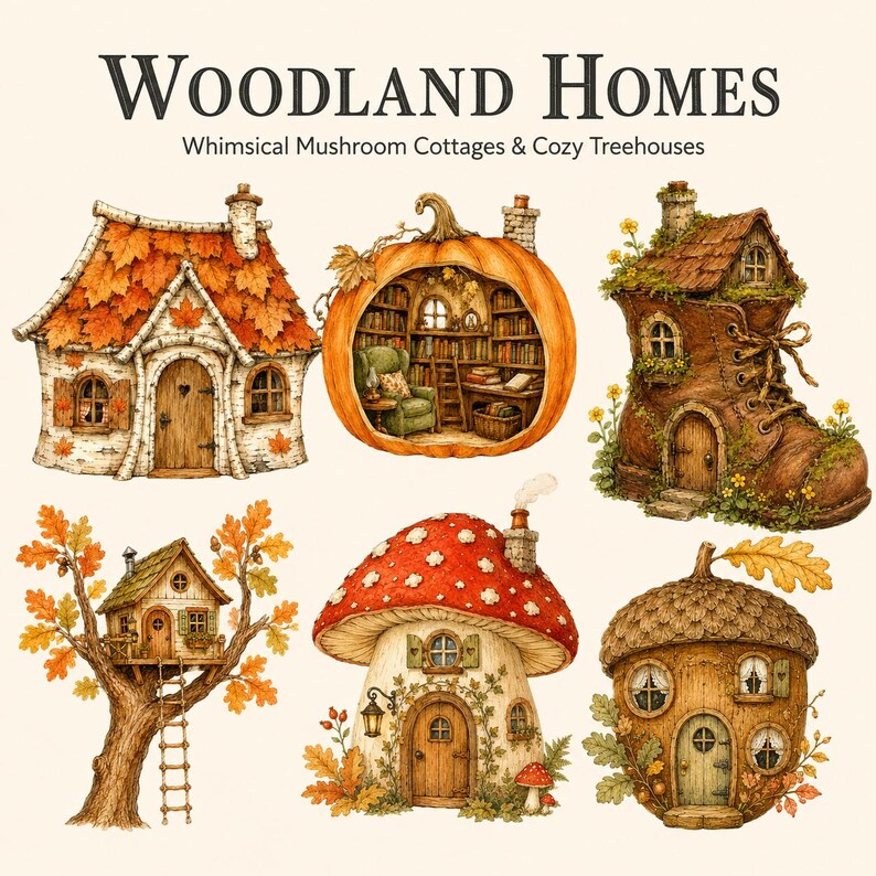 Cozy Autumn Storybook Forest — listing image 3 of 9