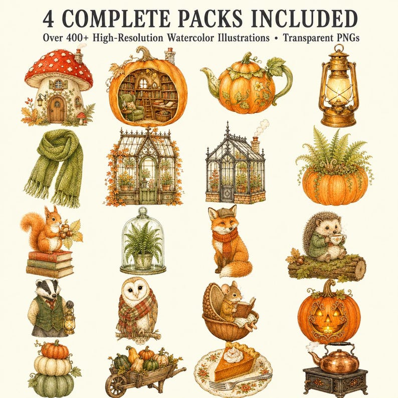 Cozy Autumn & Storybook Woodland Mega Bundle — listing image 2 of 9