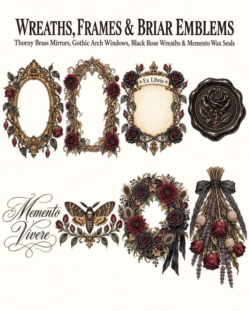 Gothic Victorian Florals — listing image 6 of 10