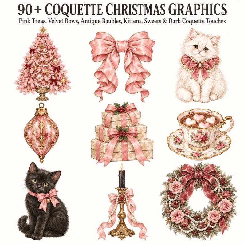 Victorian Pink Christmas — listing image 2 of 10