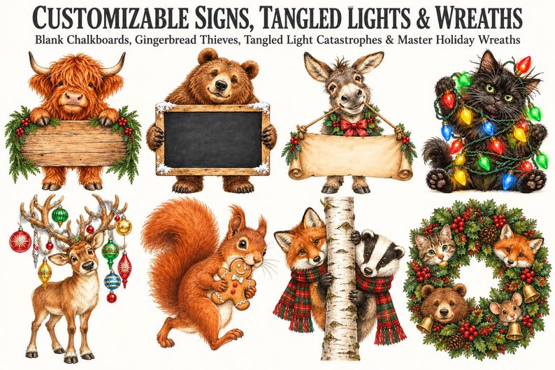 Quirky Christmas Peekers — listing image 6 of 6
