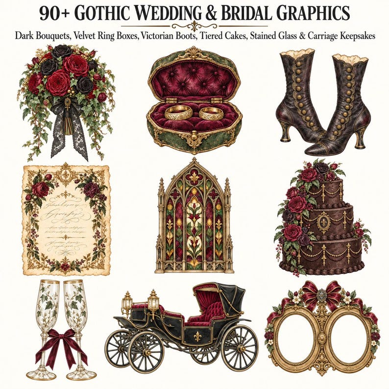 Gothic Botanical Bride — listing image 2 of 10