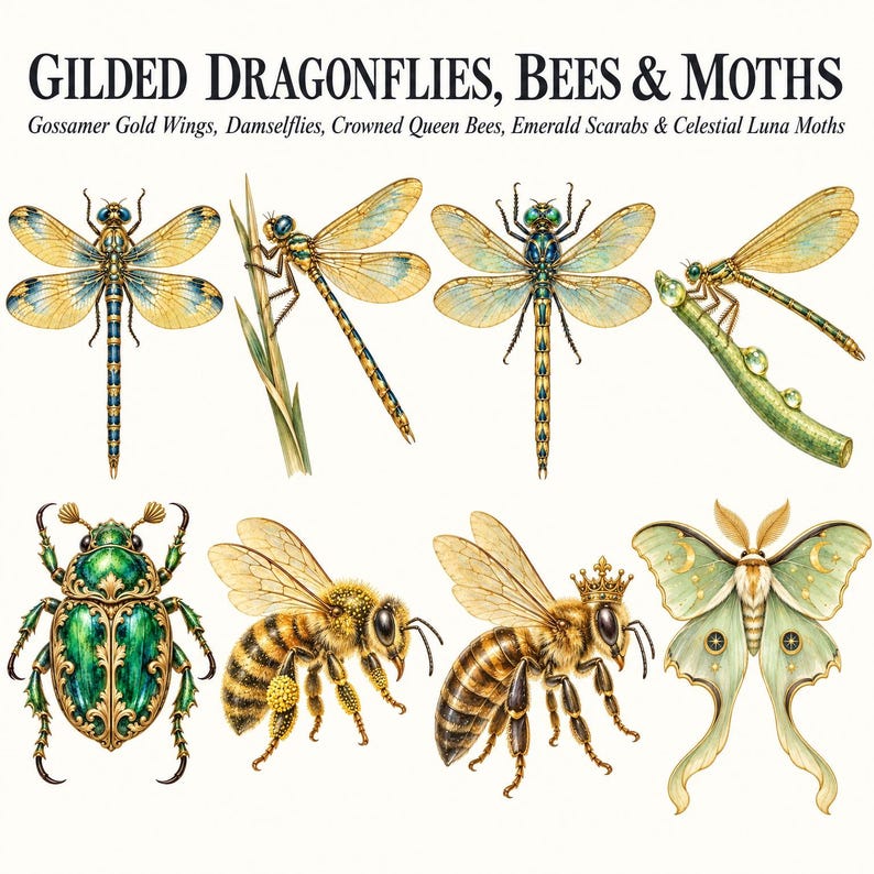 Victorian Golden Dragonflies — listing image 3 of 10