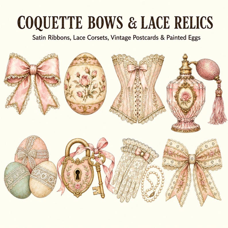 Coquette Spring Bunnies & Florals — listing image 4 of 9
