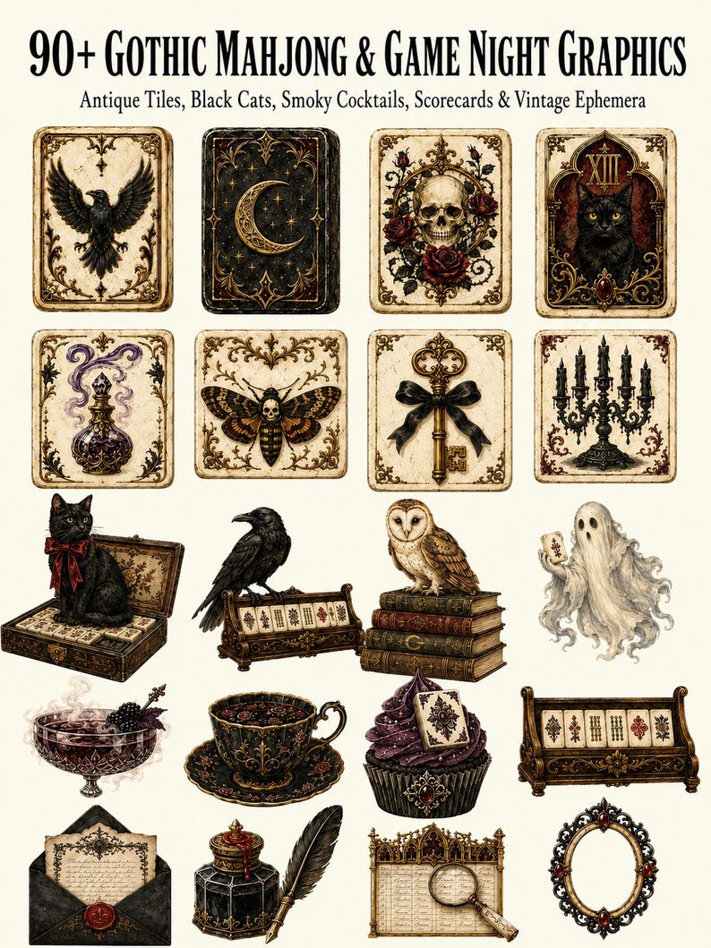 Gothic Mahjong Night — listing image 2 of 9