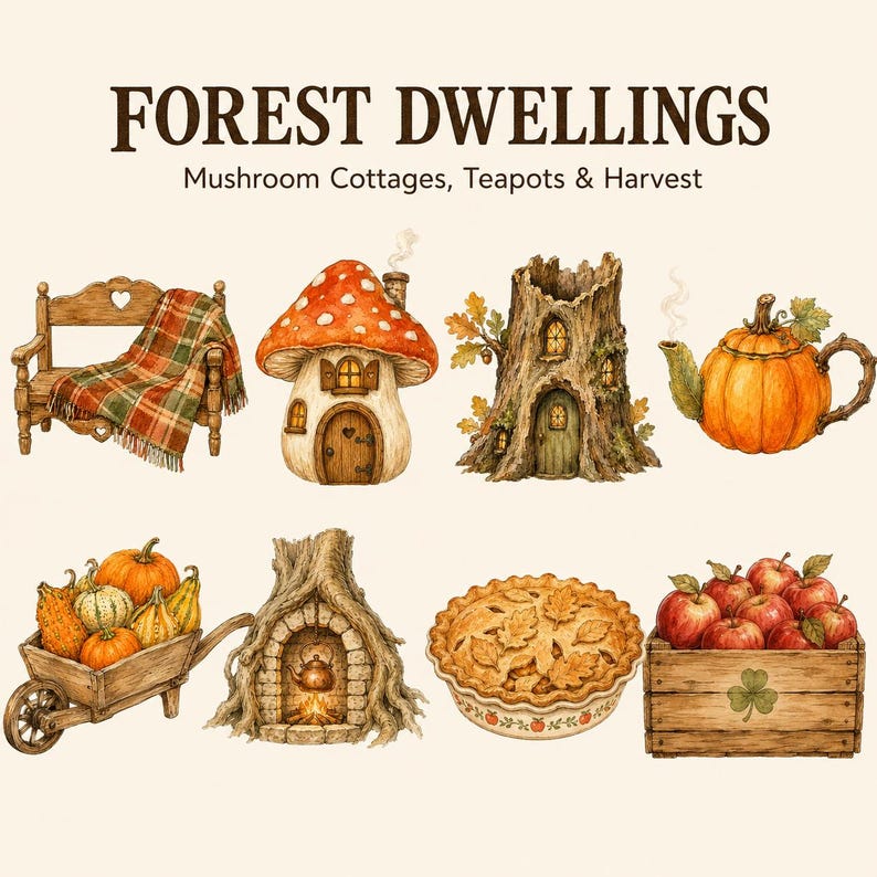Whimsical Autumn Woodland — listing image 4 of 9