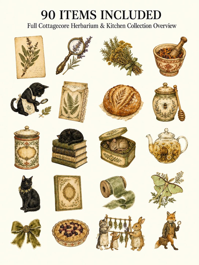Cottagecore Witch Herbarium — listing image 2 of 9