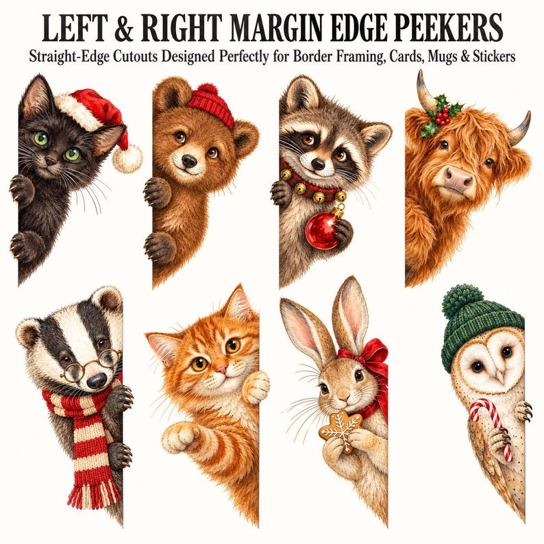 Quirky Christmas Peekers — listing image 3 of 6