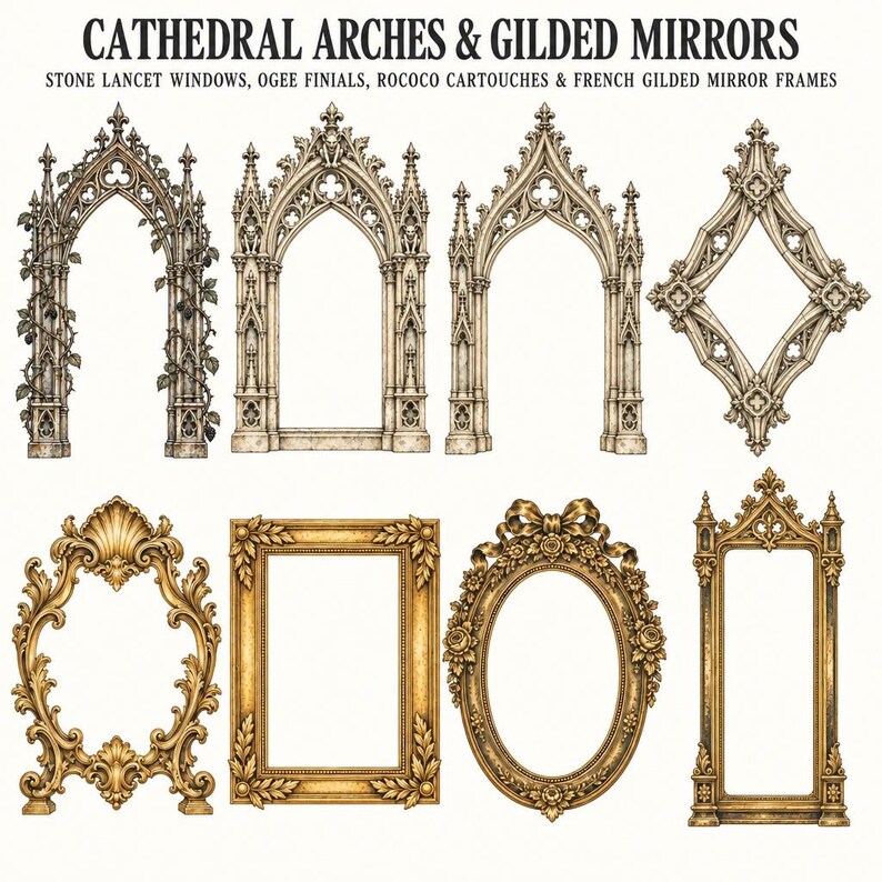 Dark Gothic Frames & Borders — listing image 3 of 10