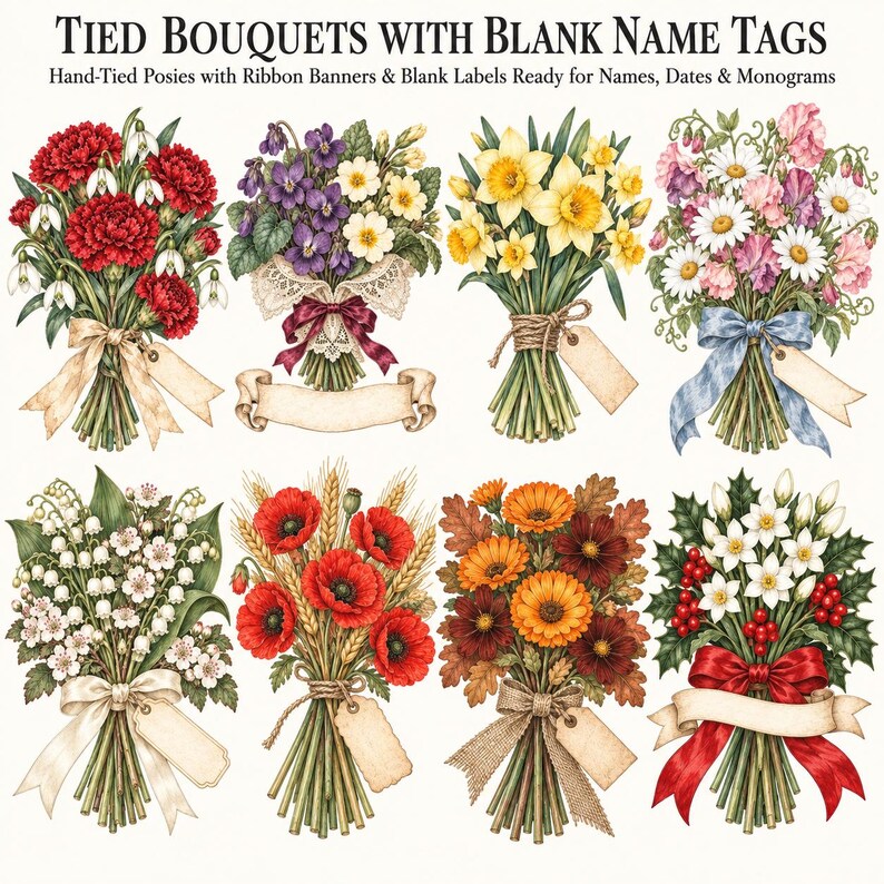 Victorian Birth Month Flowers — listing image 5 of 10