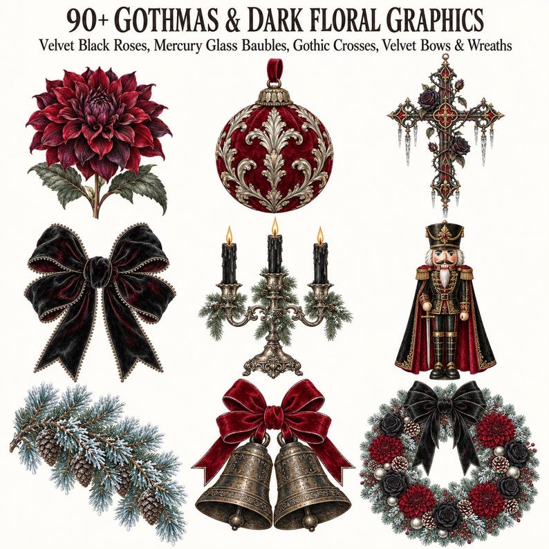 Gothmas Dark Florals — listing image 2 of 10