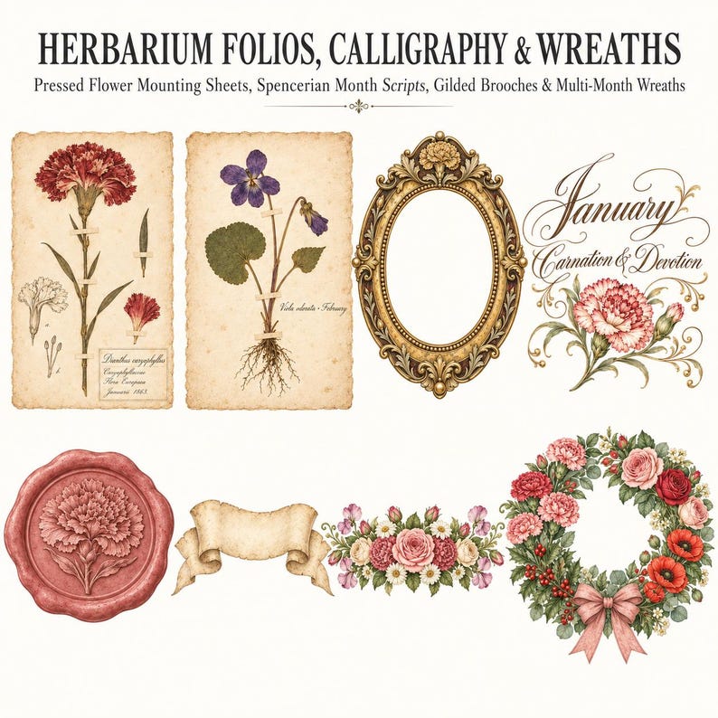 Victorian Birth Month Flowers — listing image 6 of 10