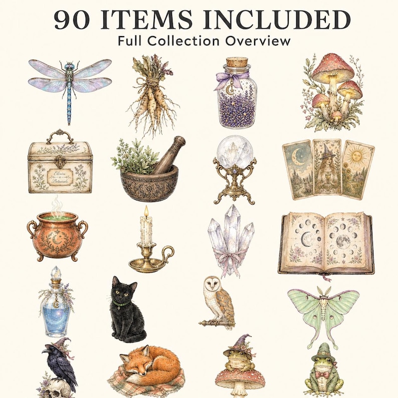 Cottagecore Witch & Celestial Apothecary — listing image 2 of 10