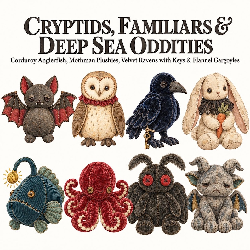 Victorian Gothic Plushies — listing image 3 of 10