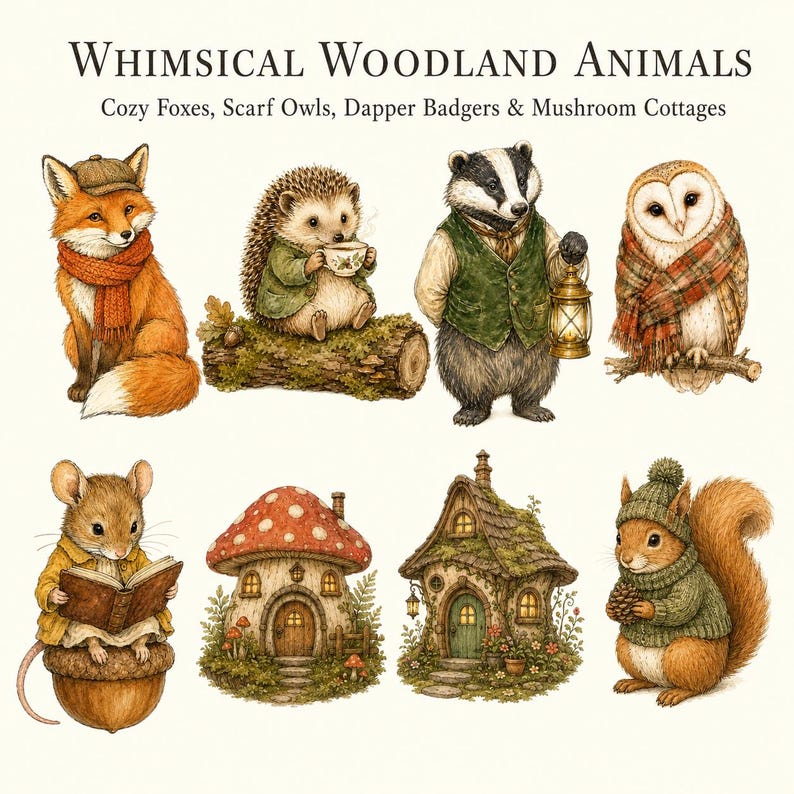 Cozy Autumn & Storybook Woodland Mega Bundle — listing image 3 of 9