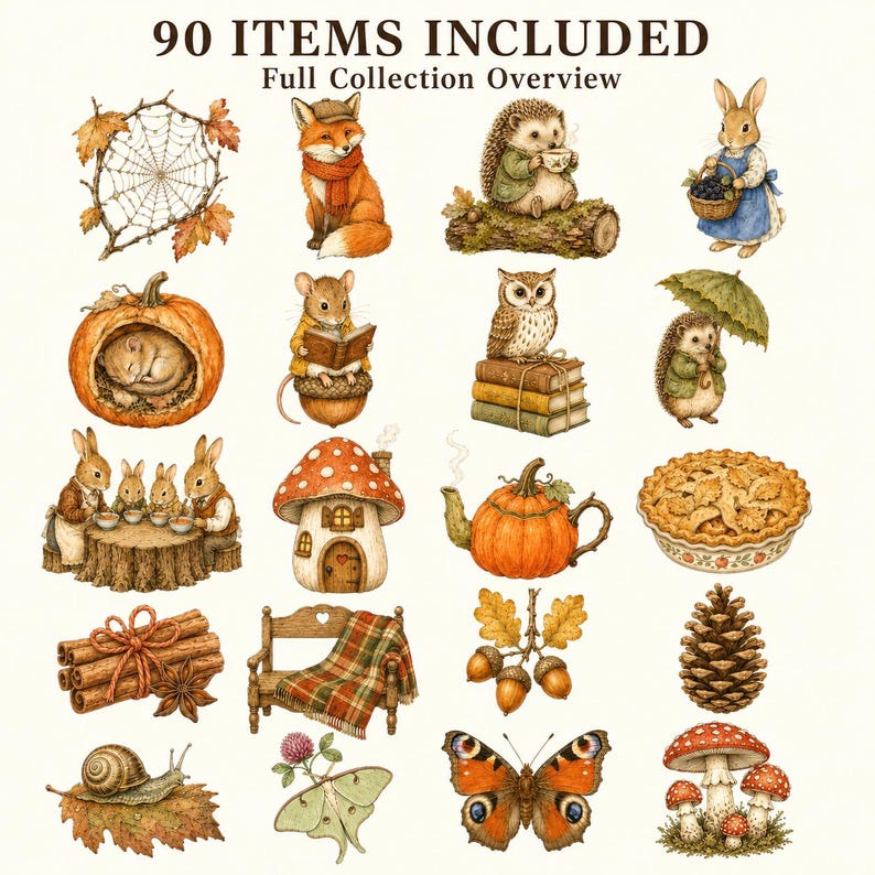 Whimsical Autumn Woodland — listing image 2 of 9