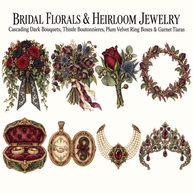 Gothic Botanical Bride — listing image 3 of 10