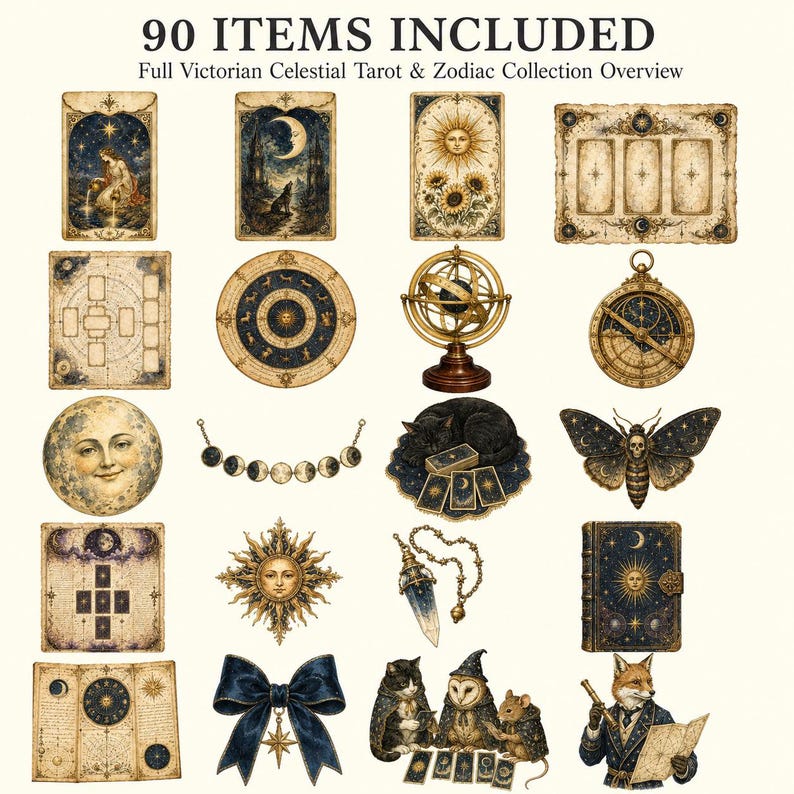 Victorian Tarot & Zodiac Journal Kit — listing image 2 of 5