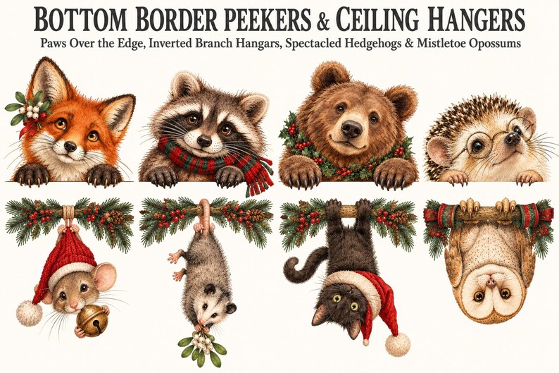 Quirky Christmas Peekers — listing image 4 of 6