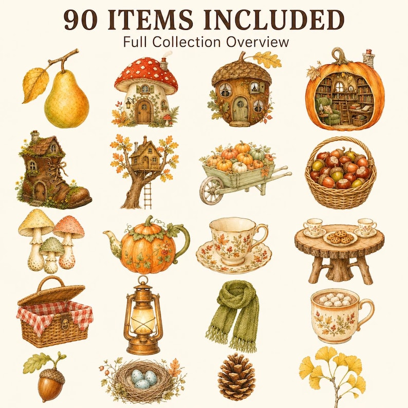 Cozy Autumn Storybook Forest — listing image 2 of 9
