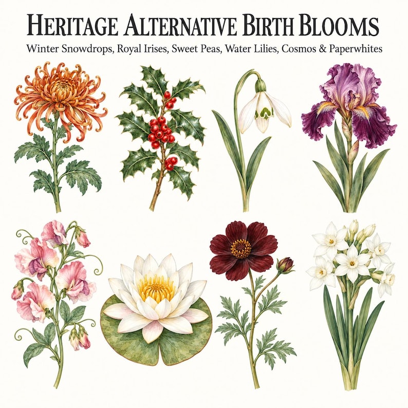 Victorian Birth Month Flowers — listing image 4 of 10