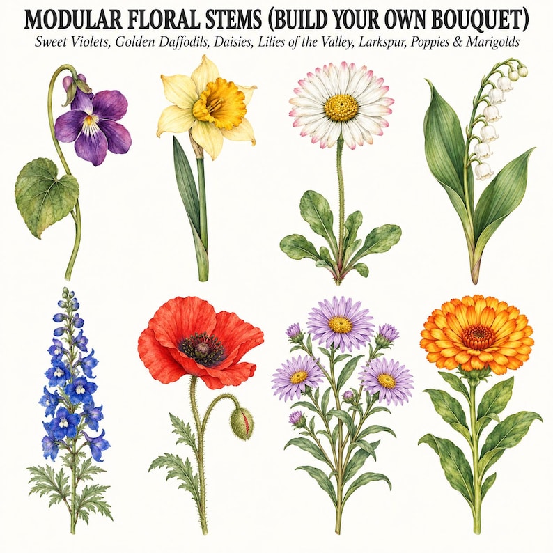 Victorian Birth Month Flowers — listing image 3 of 10
