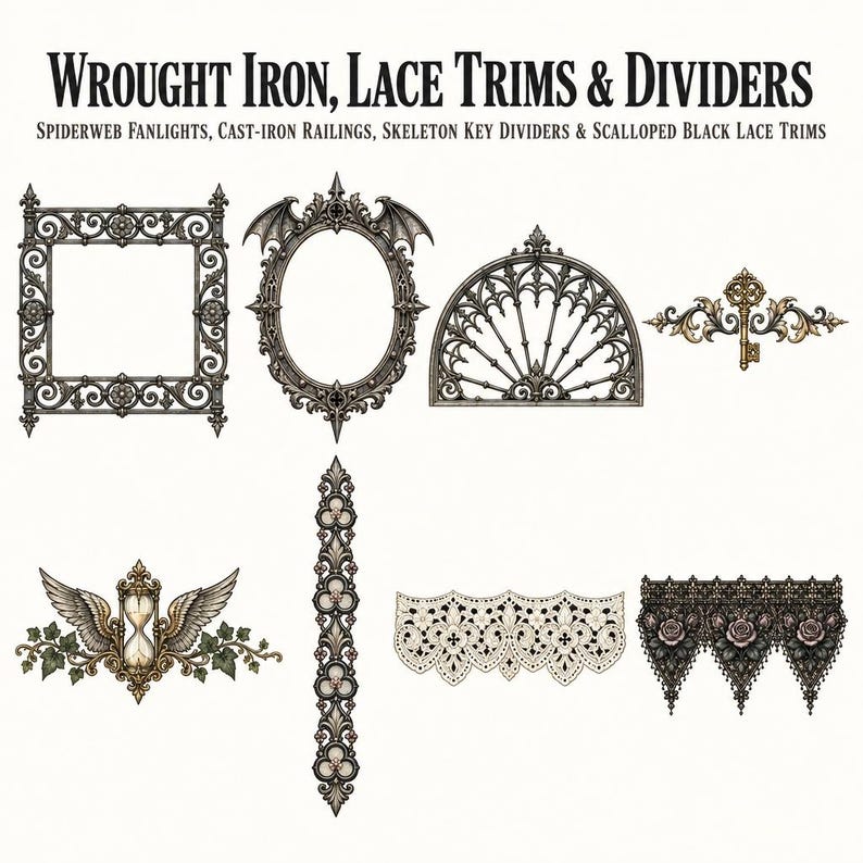 Dark Gothic Frames & Borders — listing image 4 of 10