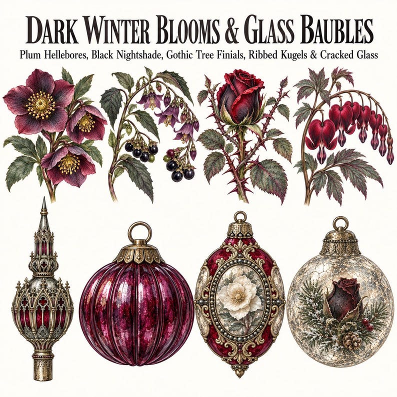 Gothmas Dark Florals — listing image 3 of 10