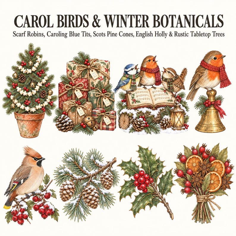 Victorian Winter Storybook Animals — listing image 5 of 10