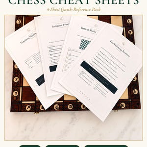 Schaakspiekbriefjespakket | Handleiding voor schaken, tactiek, eindspel en notatie (PDF)