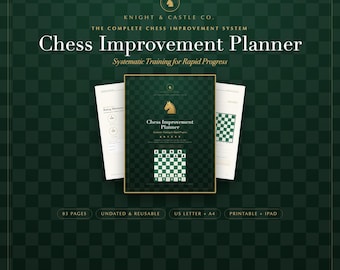 Free Chess Planner Sample | 5 Printable Pages | Chess Training Journal