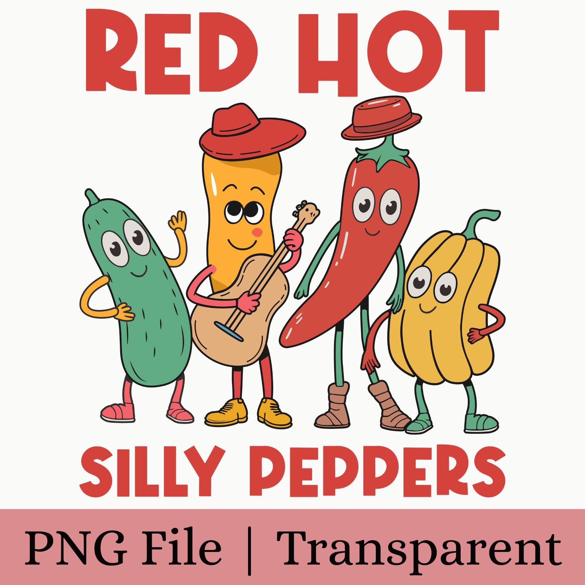 Red Hot Silly Peppers Kids - Etsy