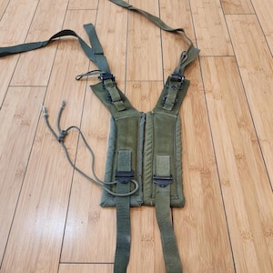 Vietnam Era USGI Padded Load Carrying Shoulder Straps (Set #3) – Force-Matched OD Green Webbing