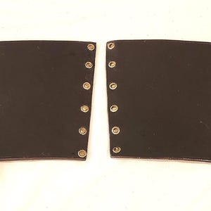 Unused Leather Vambrace Panels Pair Reproduction Medieval Armor Forearm Guards Leathercraft SCA LARP