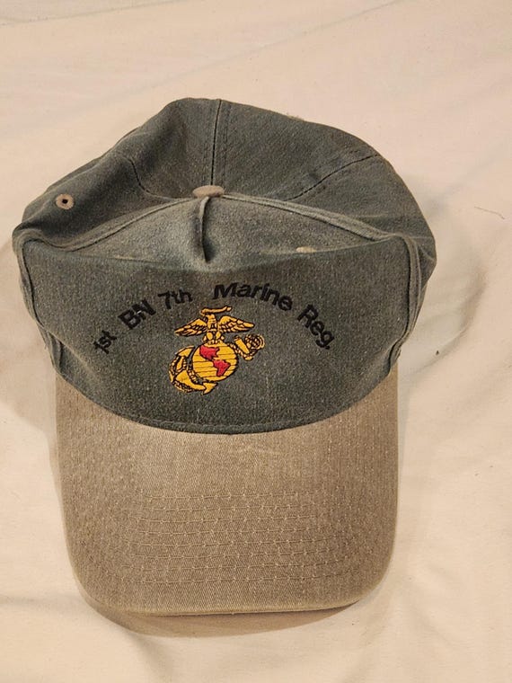 USMC 4th BN 7th Marine Regiment Vietnam Veteran Hat Cobra Caps Adjustable