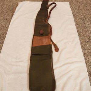 Vintage leather rifle scabbard - Etsy 日本