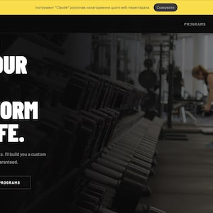 Modello HTML per Alex Power Fitness / Pagina di destinazione per personal trainer / Design scuro e audace