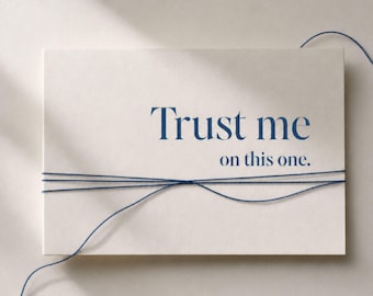 Printable Notecards | Set of 8 Flat Cards for Gifts | Navy Digital Download