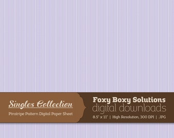 Instant Download Purple Pinstripe Printable Digital Paper for Scrapbooking - Digital Download Supply - Rustic Shabby Chic Digital Background