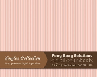 Instant Download Pink Pinstripe Printable Digital Paper for Scrapbooking - Digital Download Supply - Rustic Shabby Chic Digital Background