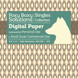 Diamant fantaisie motif - feuille en marron - imprimable Scrapbooking papier